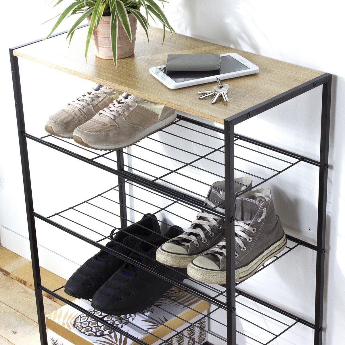 Calicosy 5-stufiges Schuhregal ausem Metall