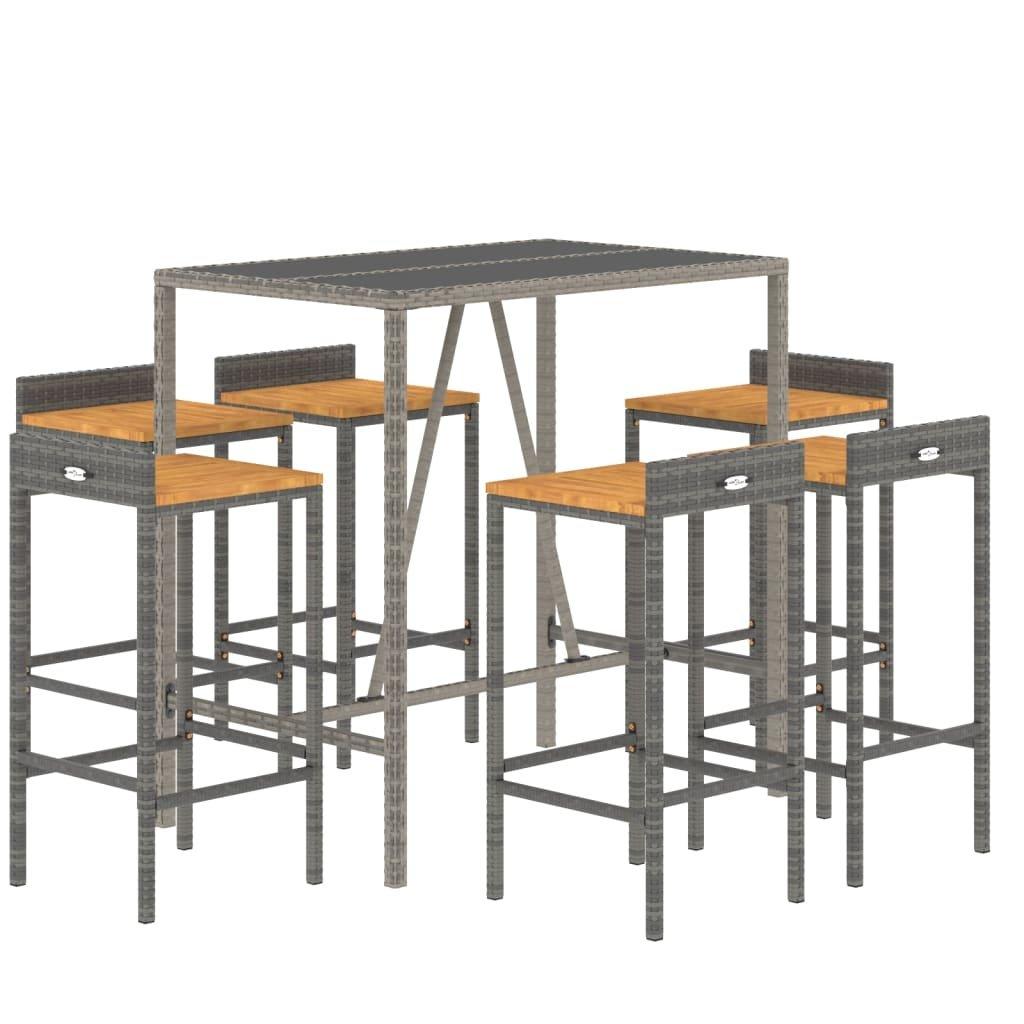 VidaXL Gartenbar set poly-rattan