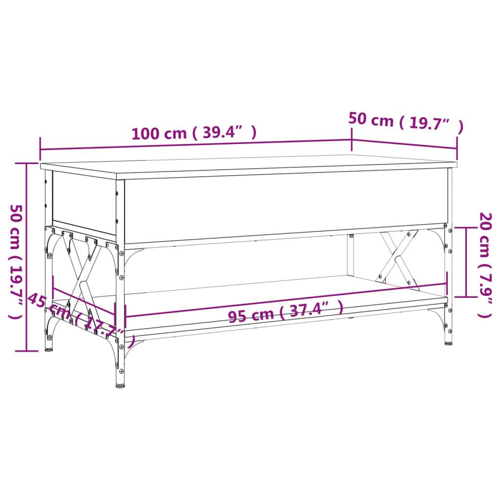 VidaXL Couchtisch metall