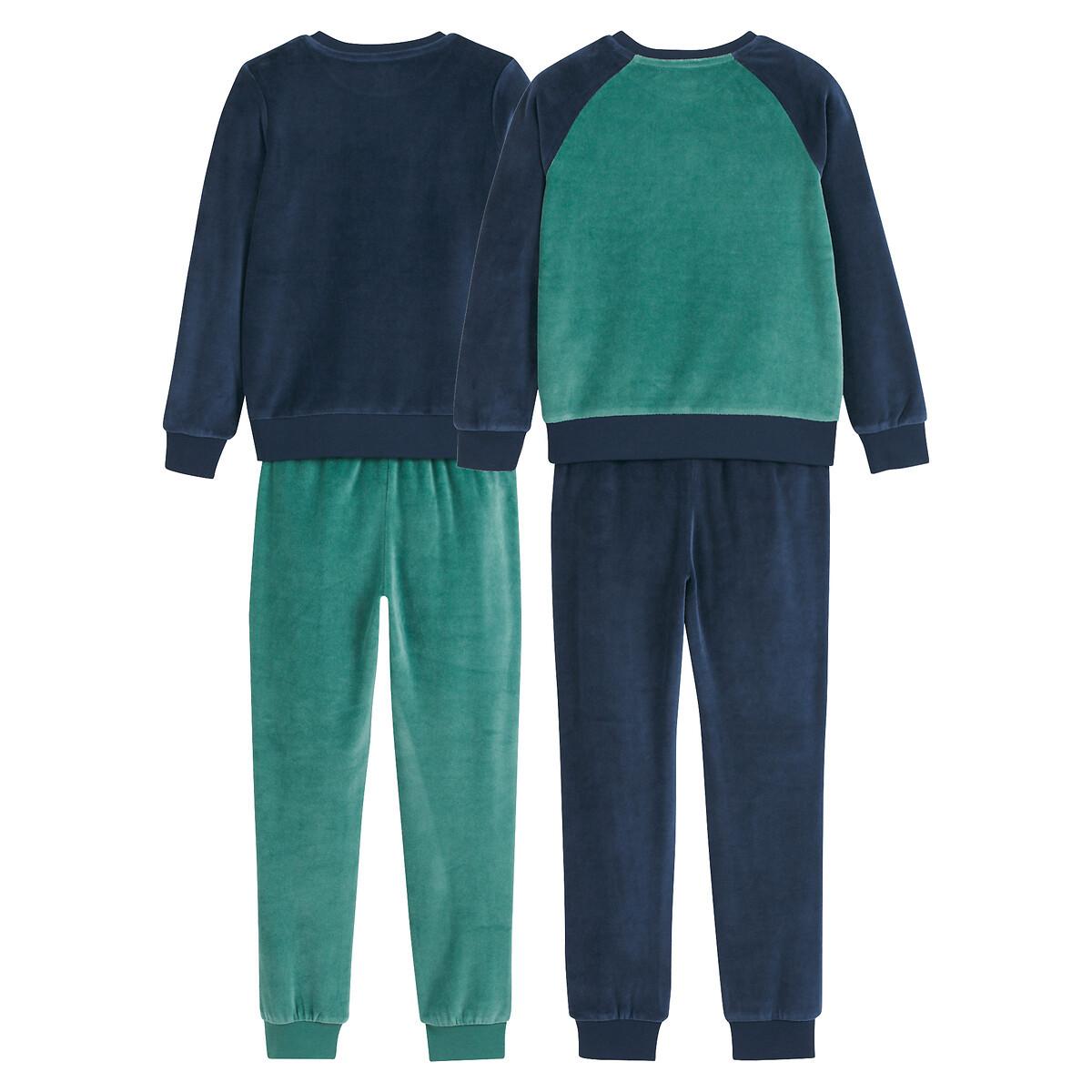 La Redoute Collections 2er-Pack Pyjamas aus Samt