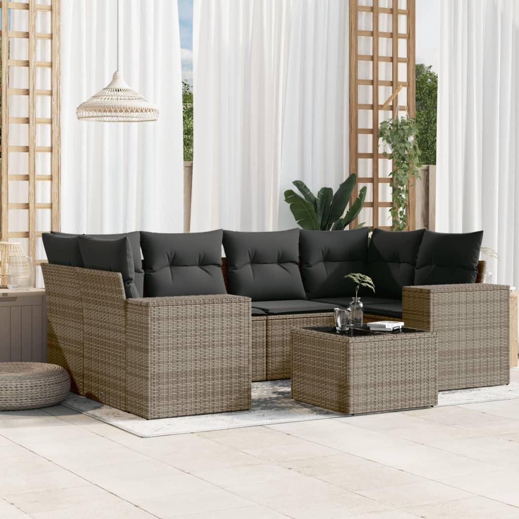 VidaXL Garten sofagarnitur poly-rattan