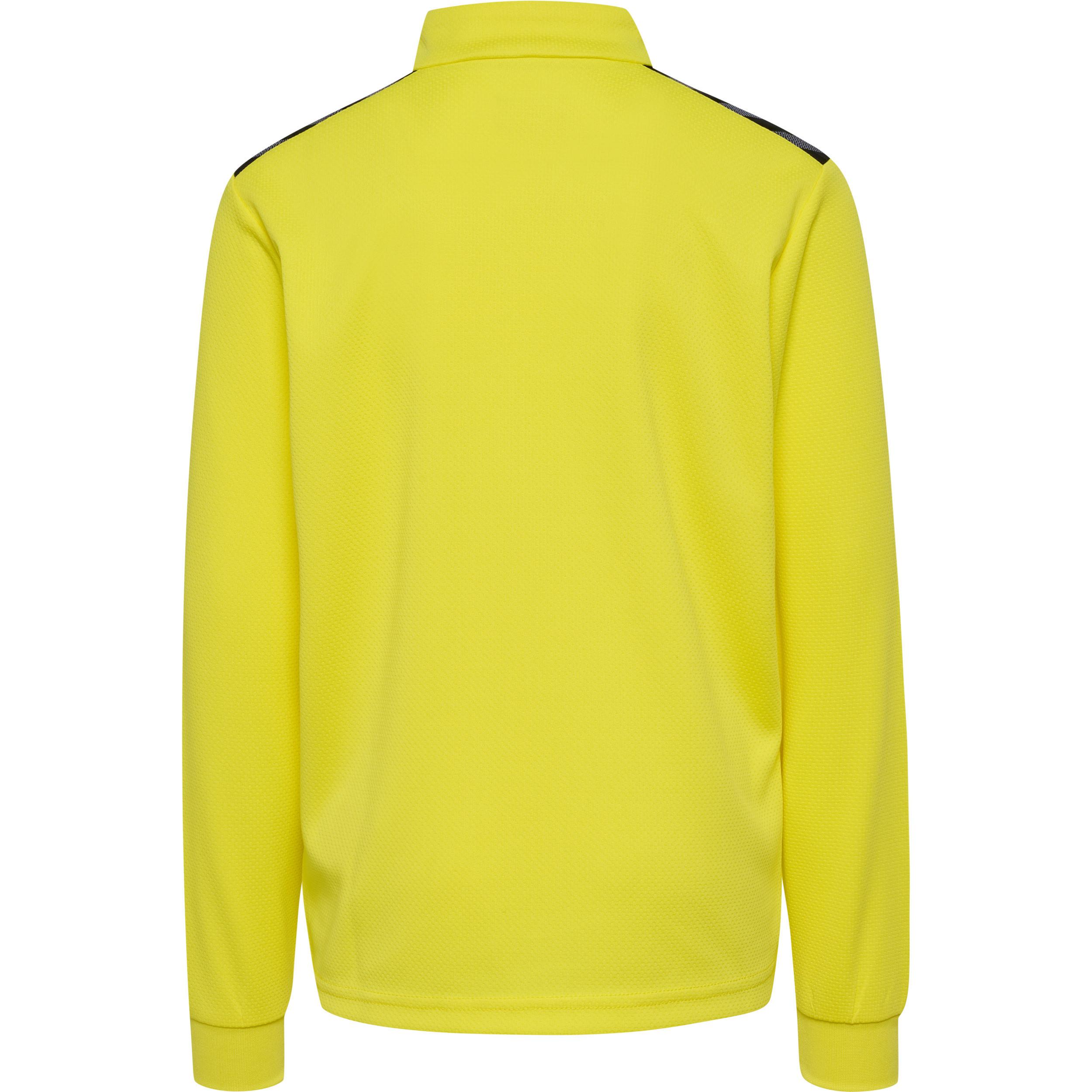 Hummel kinder-trainingsjacke mit halbem reißverschluss authentic