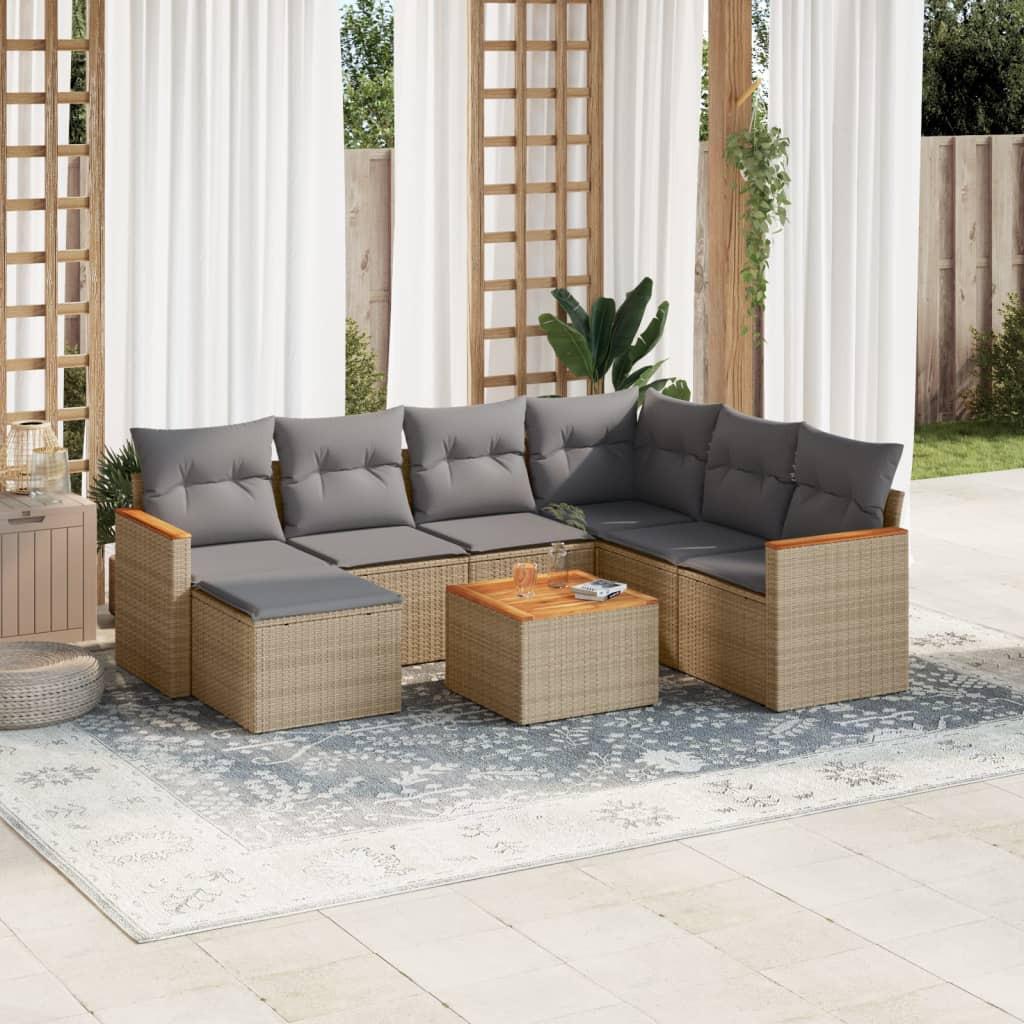 VidaXL Garten sofagarnitur poly-rattan