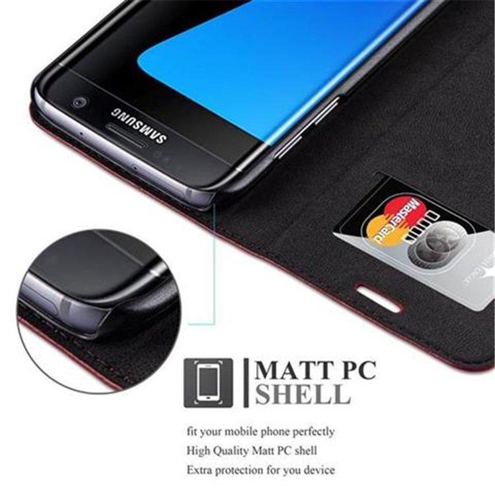 Cadorabo Hülle für Samsung Galaxy S7 EDGE Magnetverschluss, Kartenfach