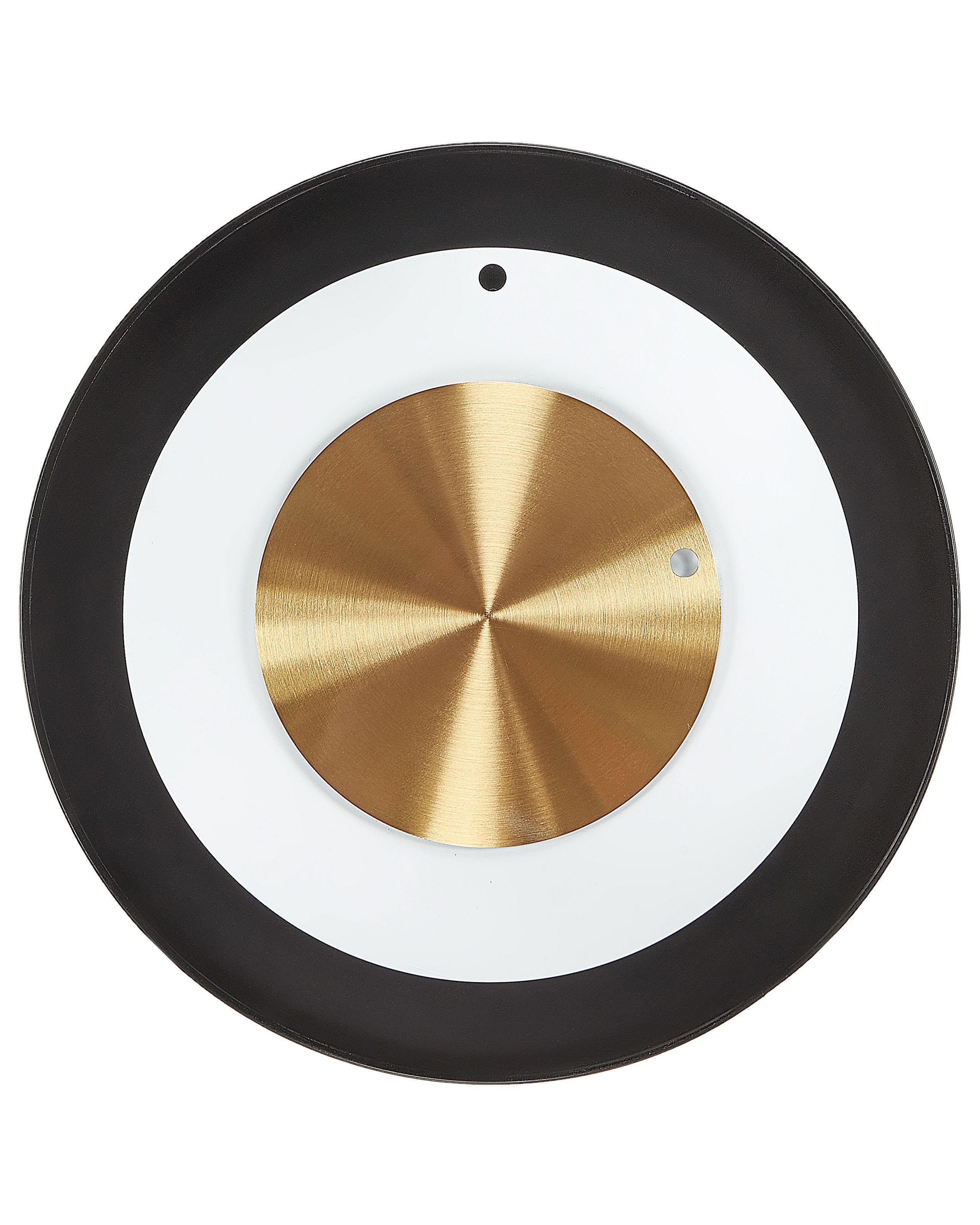 Beliani Wanduhr aus Stahl Modern CLUSES