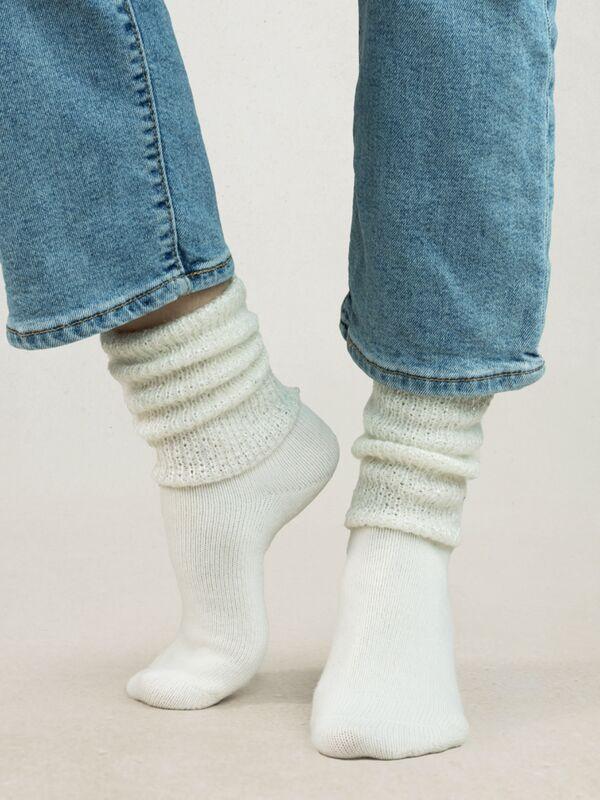 BLEU FORET Socken Kaschmir Pailletten