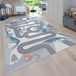 Paco Home Kinder Teppich Kinderzimmer Straßen Motiv