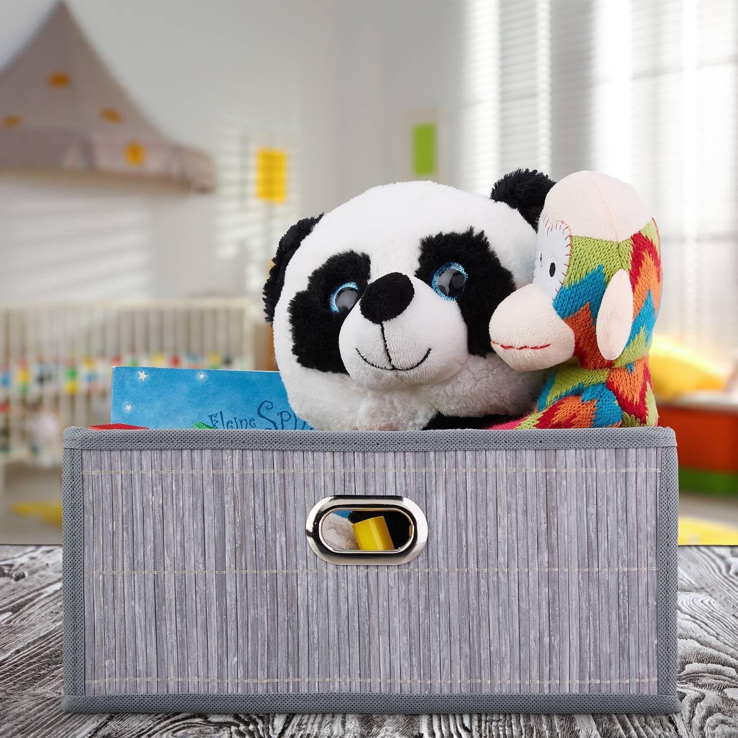 Northix Aufbewahrungskorb Bamboo Flat