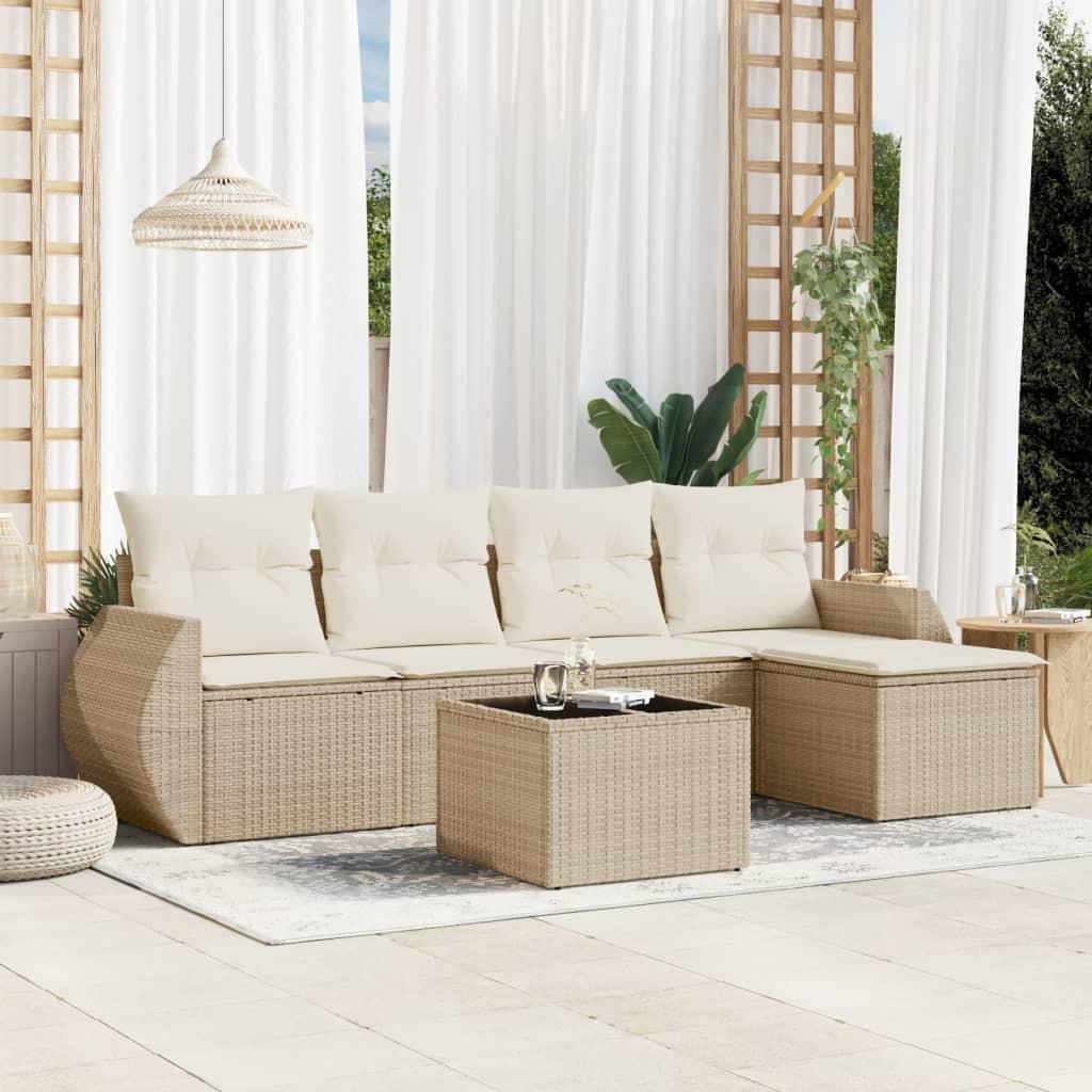 VidaXL Garten sofagarnitur poly-rattan