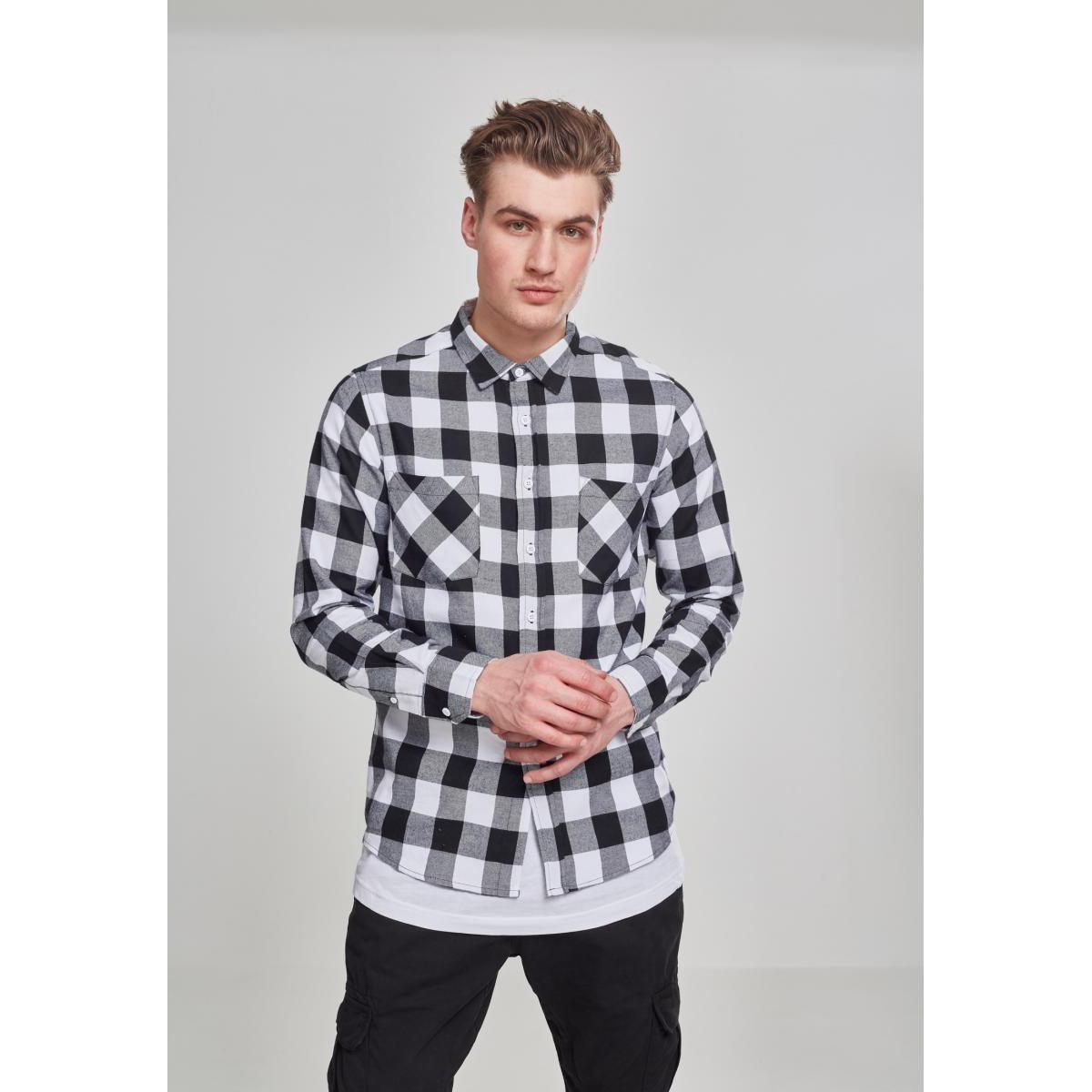 URBAN CLASSICS Basic Fane Kariertes Hemd