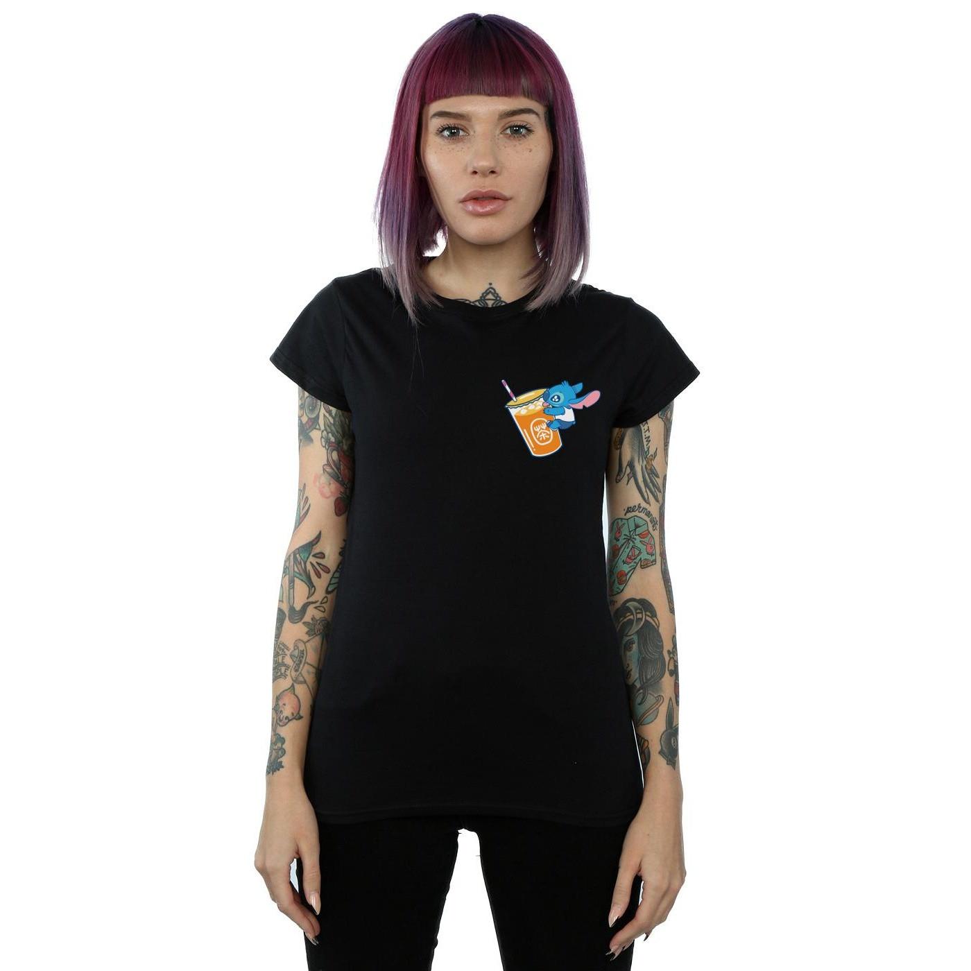 Disney Stitch Bubble Tea Print T-Shirt