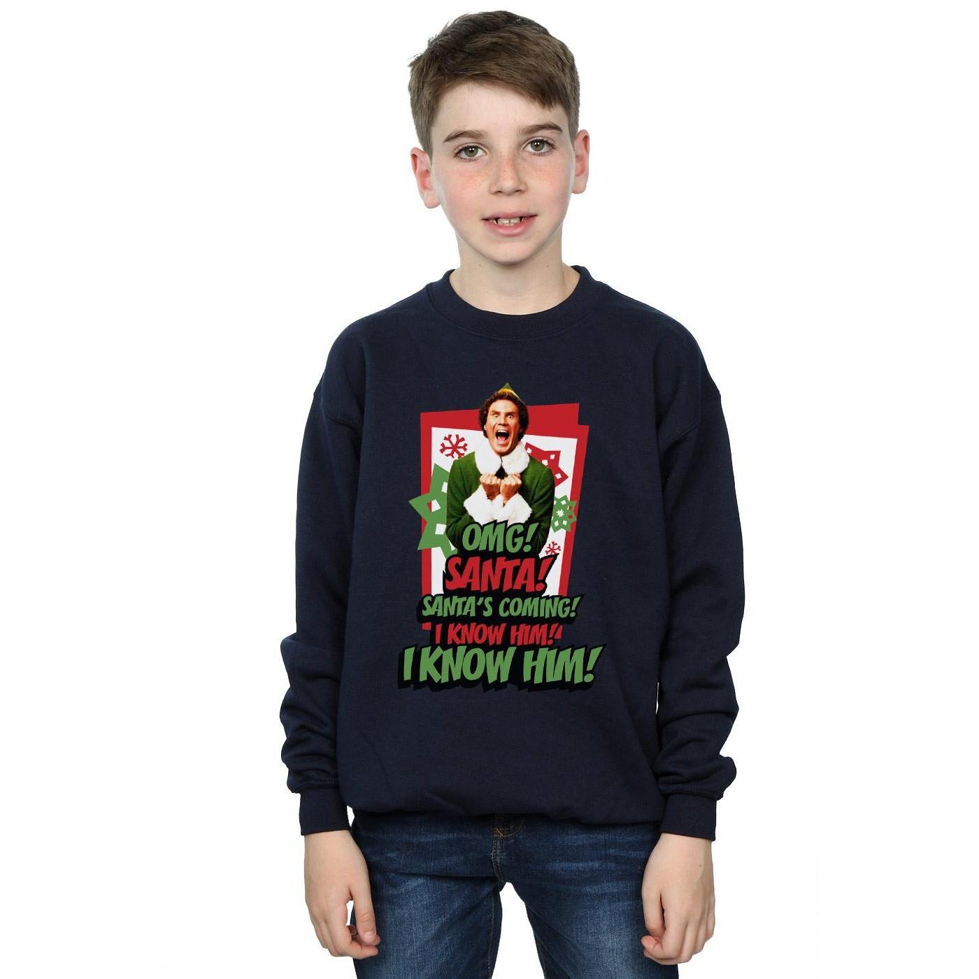 Elf OMG Santa Sweatshirt