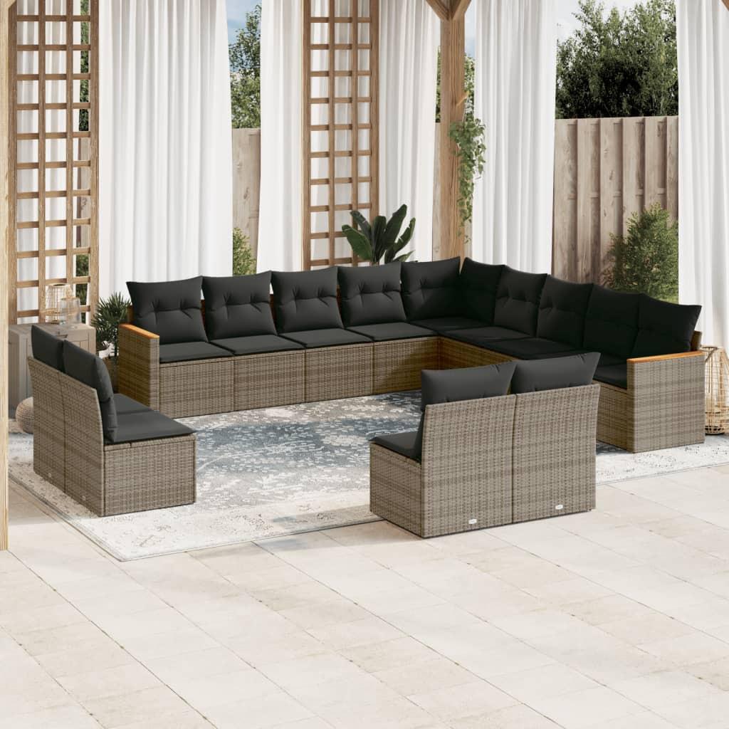 VidaXL Garten sofagarnitur poly-rattan