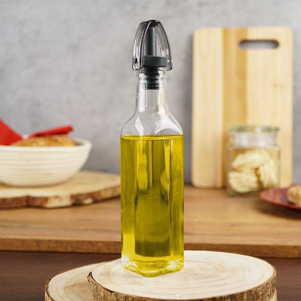 B2X Glasflasche für Öl/Essig mit Ausgießer und Verschluss