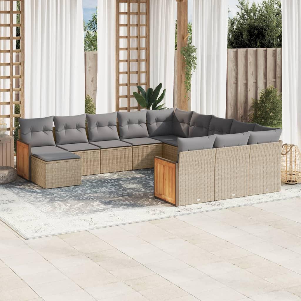 VidaXL Garten sofagarnitur poly-rattan