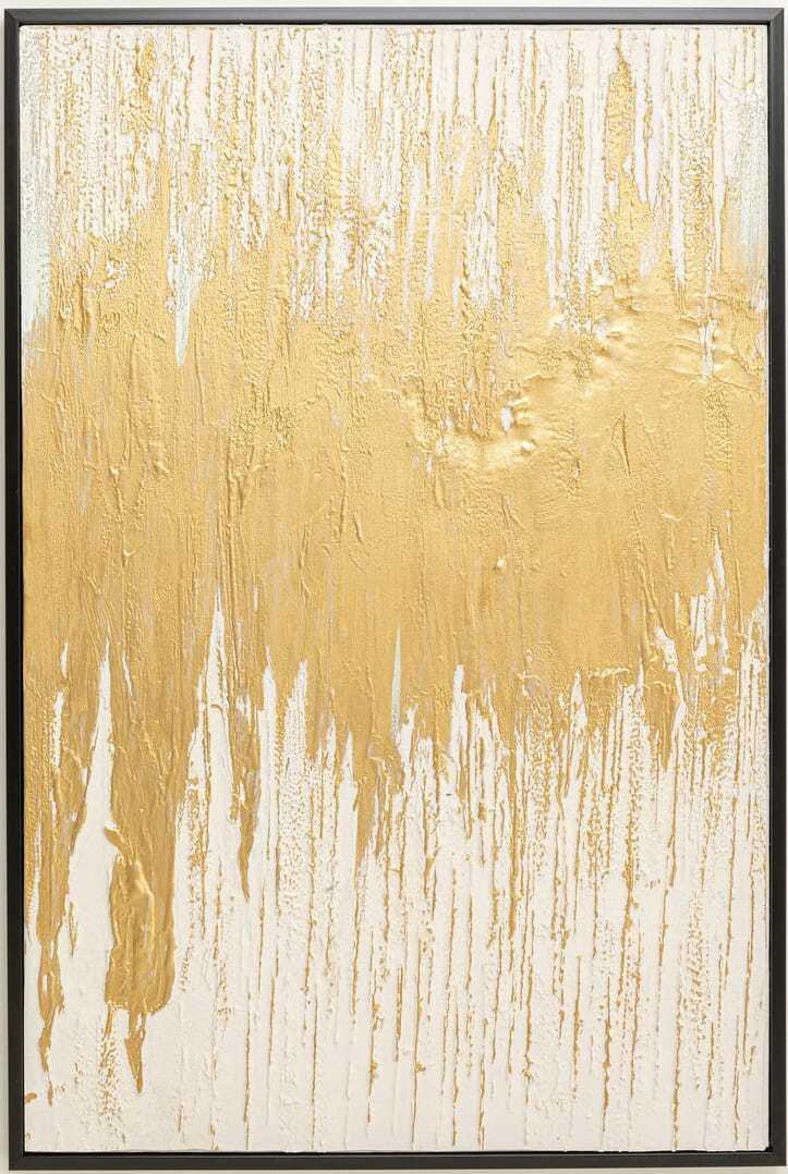 KARE Design Gerahmtes Bild Abstract weiss 80x120