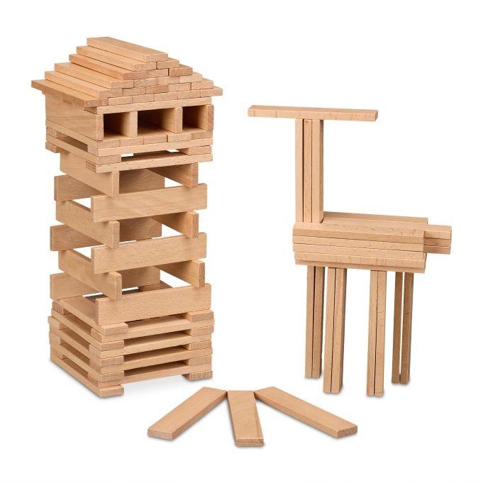 Northix Holzbausteine, 100er-Set