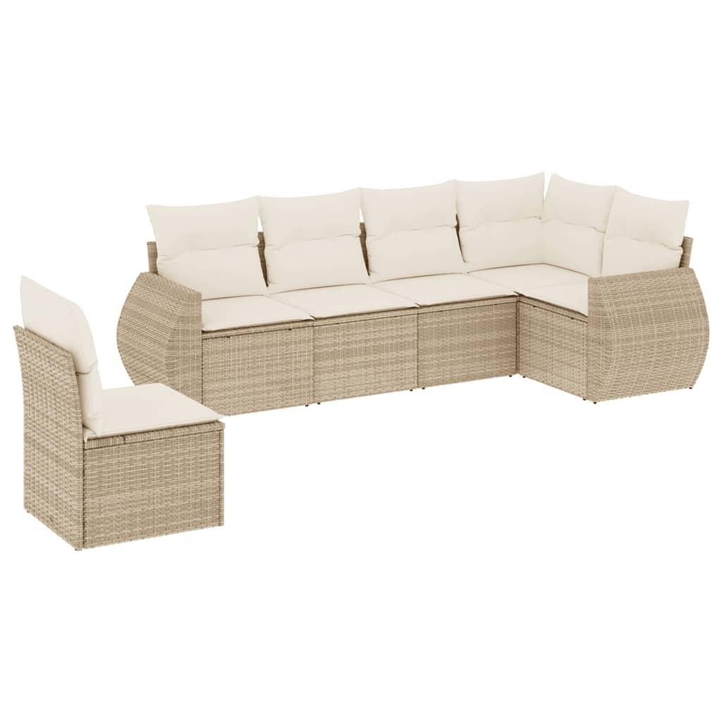 VidaXL Garten sofagarnitur poly-rattan