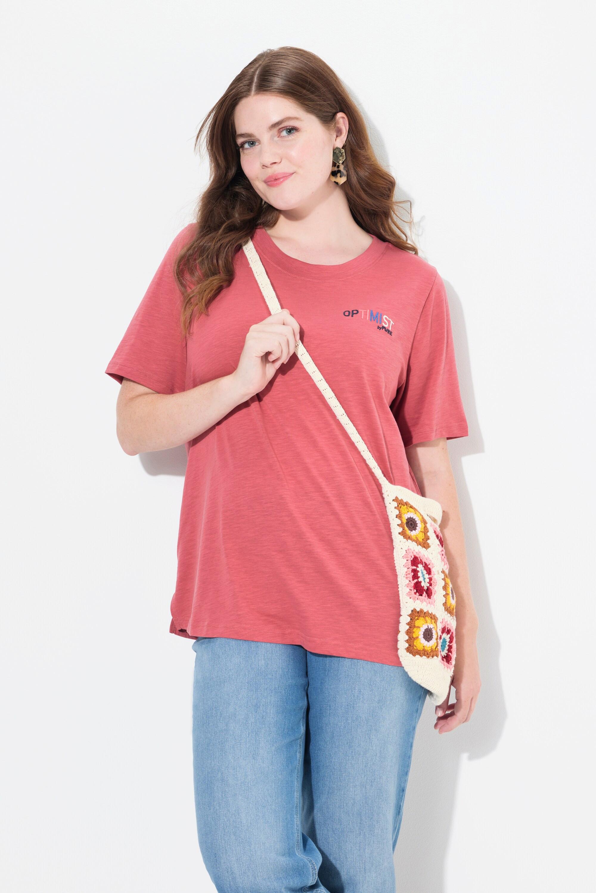 Ulla Popken Optimist Rundhals Halbarm T-Shirt