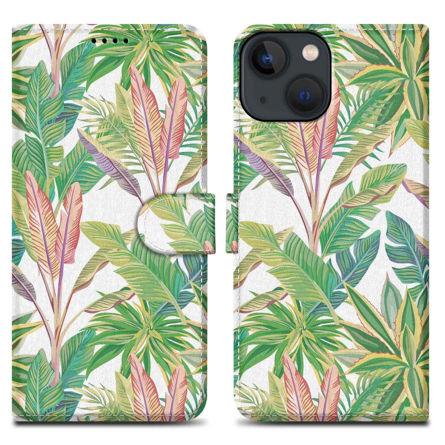 Cadorabo Cadorabo Hülle kompatibel mit Apple iPhone 13 MINI - Schutzhülle mit Magnetverschluss, Standfunktion und Kartenfach