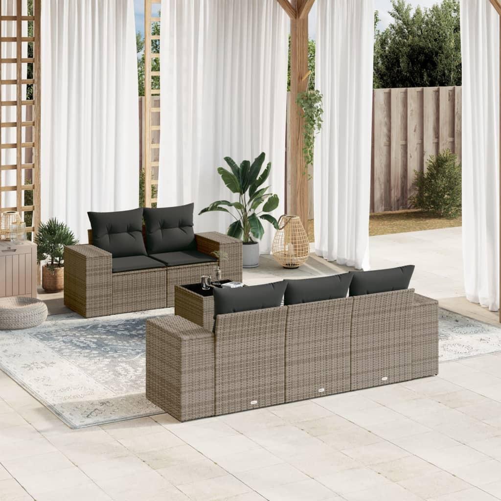 VidaXL Garten sofagarnitur poly-rattan