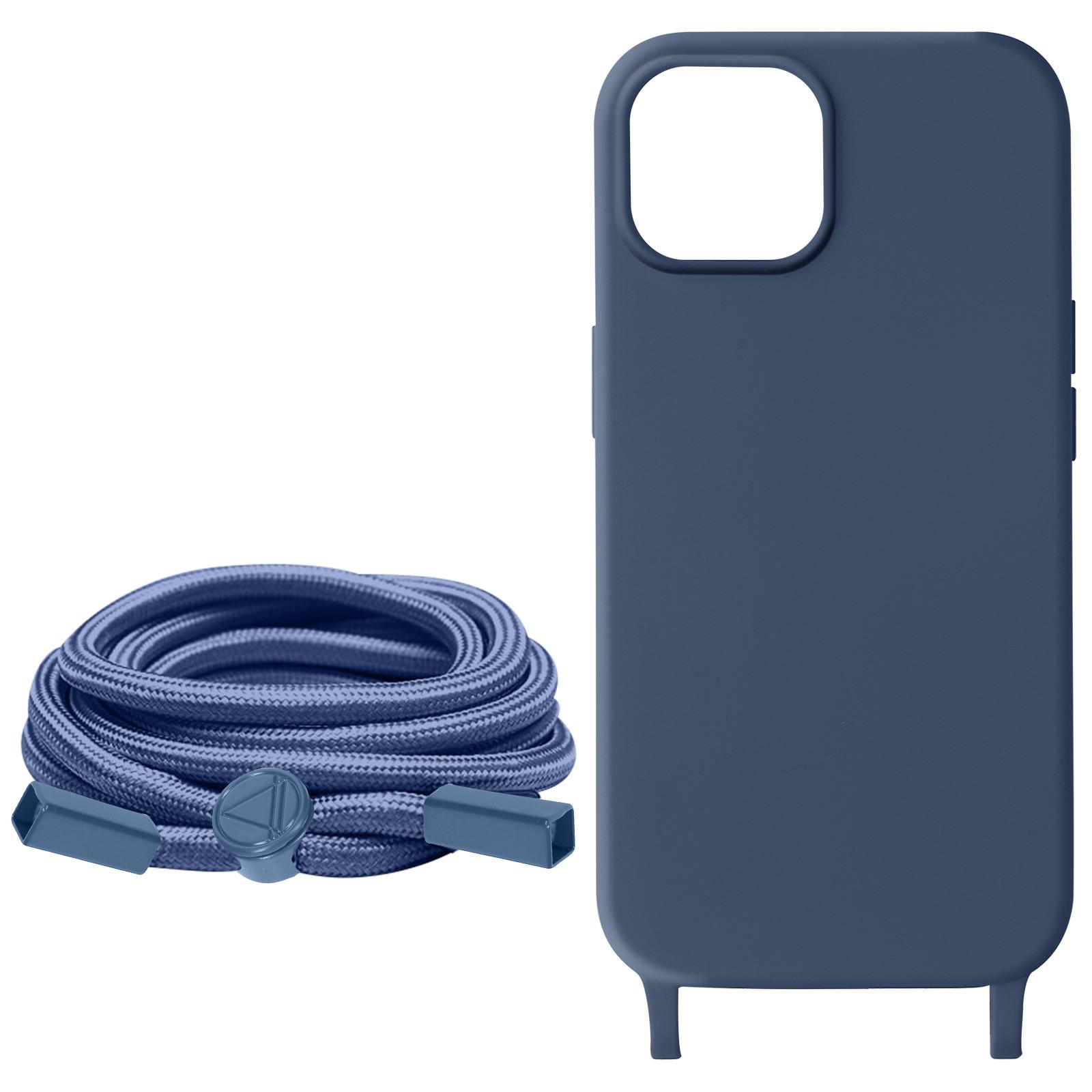 Avizar Kettenhülle iPhone 15 Plus Dunkelblau