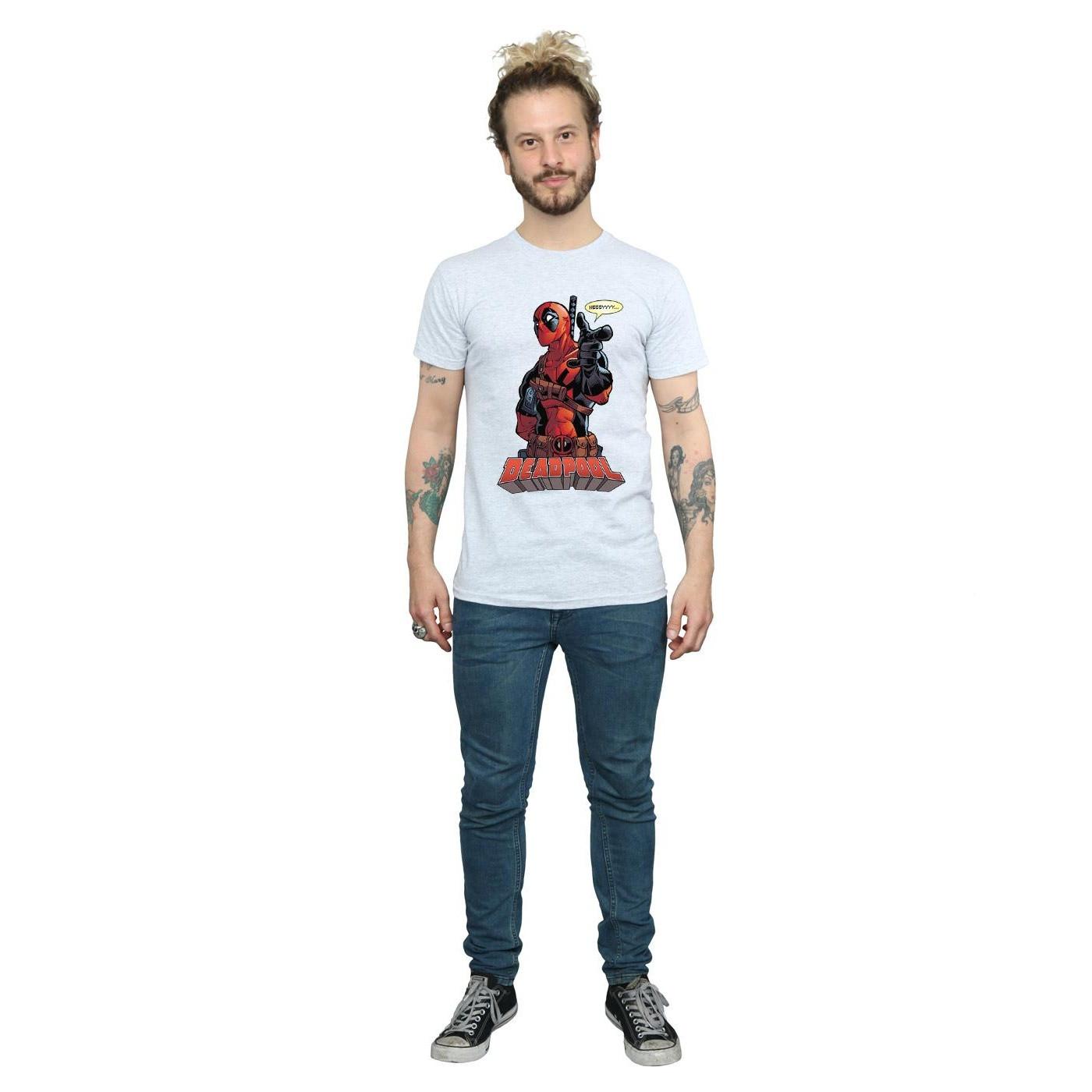 Deadpool Logo Print T-Shirt