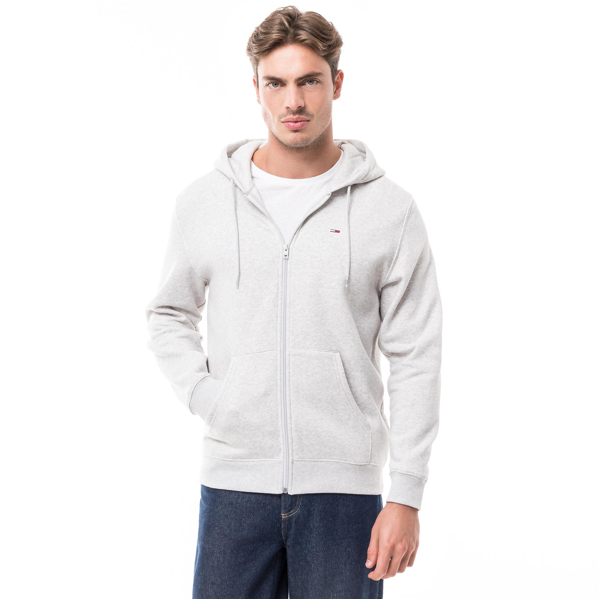 TOMMY JEANS TJM REG S FLAG ZIP FLEECE THRU Sweatjacke