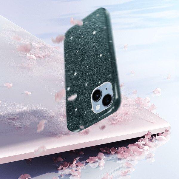 Avizar Glitter Hülle Apple iPhone 14 Blau