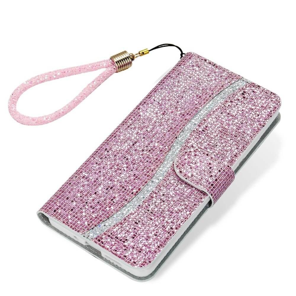 Cover-Discount Galaxy A14 - Glitter Leder Etui