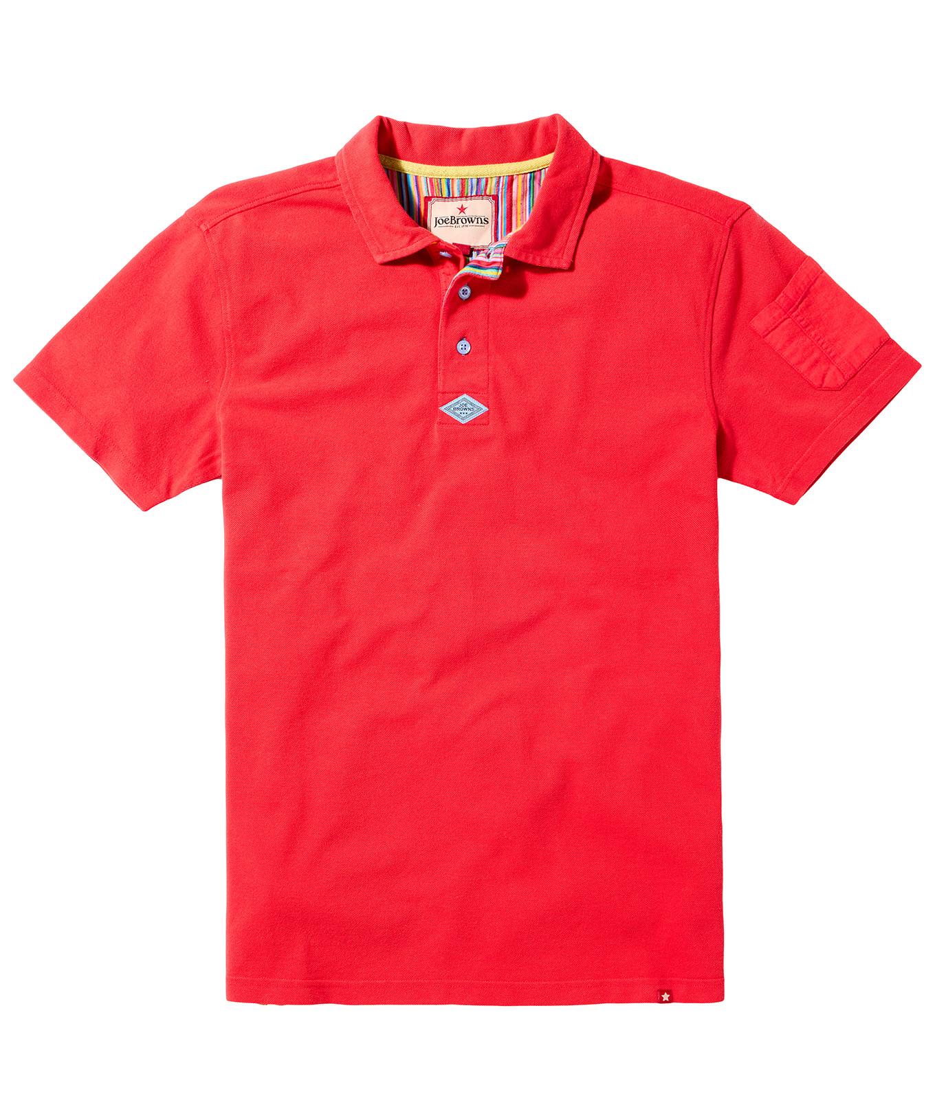 Joe Browns Pique Poloshirt mit Streifenbesatz