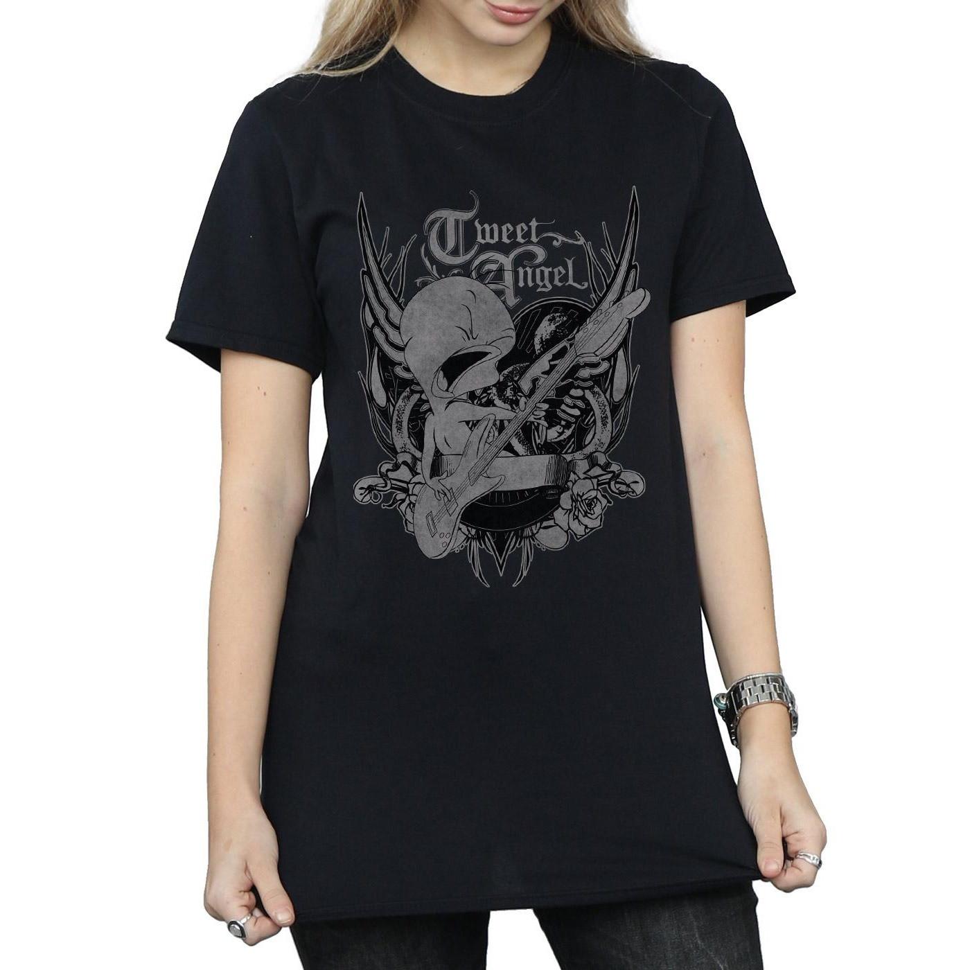LOONEY TUNES Tweety Pie Rock Print T-Shirt