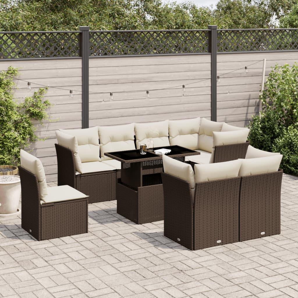 VidaXL Garten sofagarnitur poly-rattan