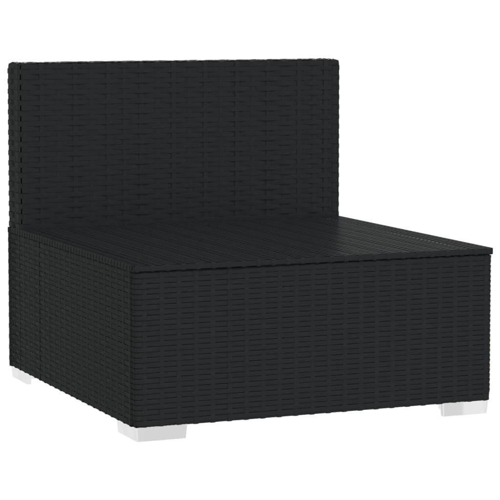 VidaXL Garten-mittelsofa poly-rattan