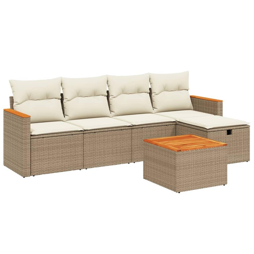 VidaXL Garten sofagarnitur poly-rattan