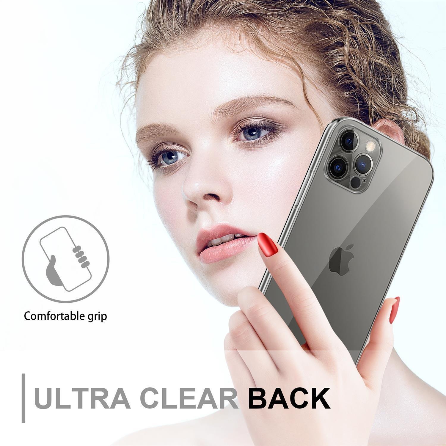 Cadorabo Hülle für Apple iPhone 12 PRO MAX 360° Full Body Front- und Rückenschutz