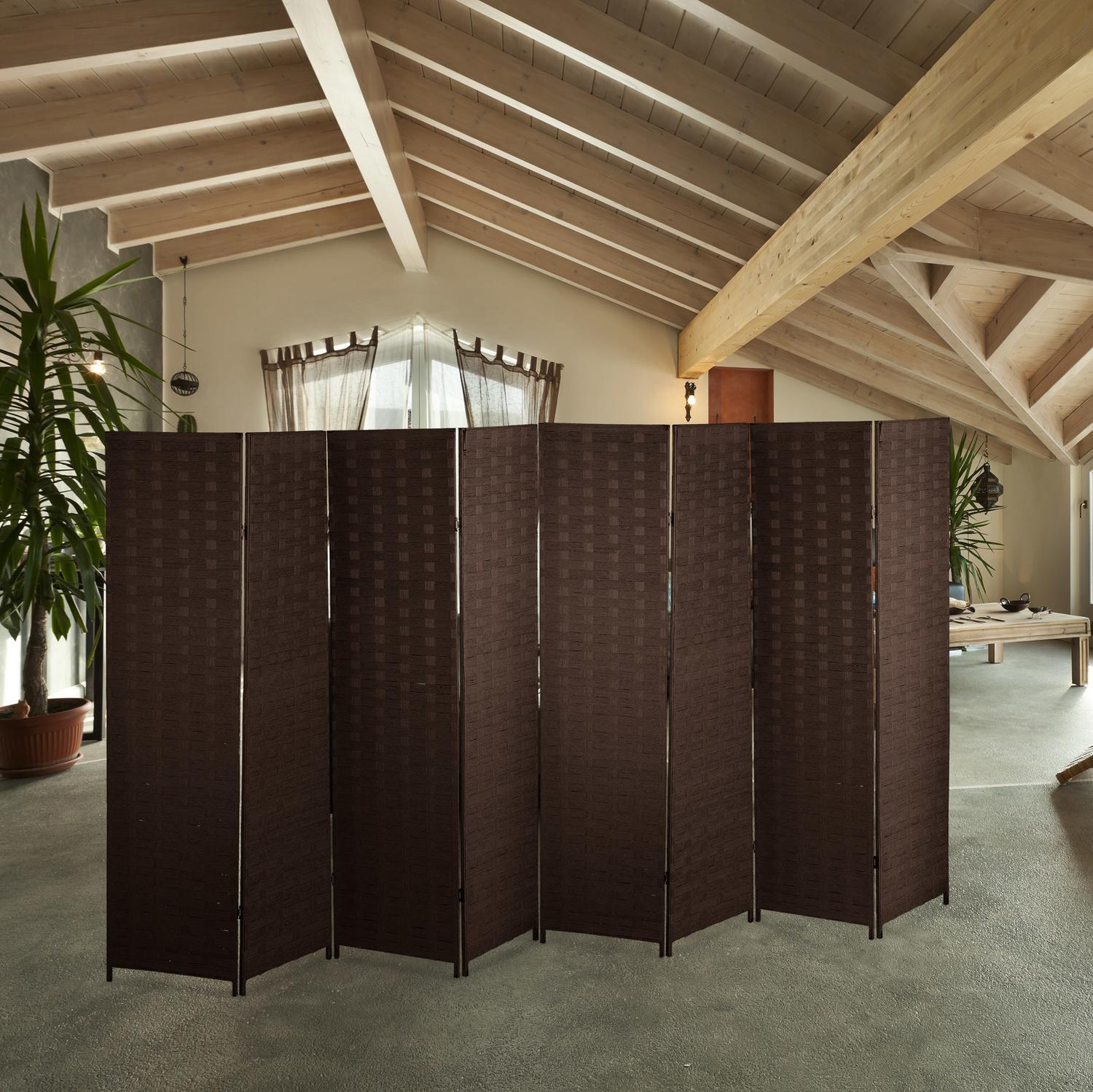 B2X Sichtschutzwand mit 8 Paneelen