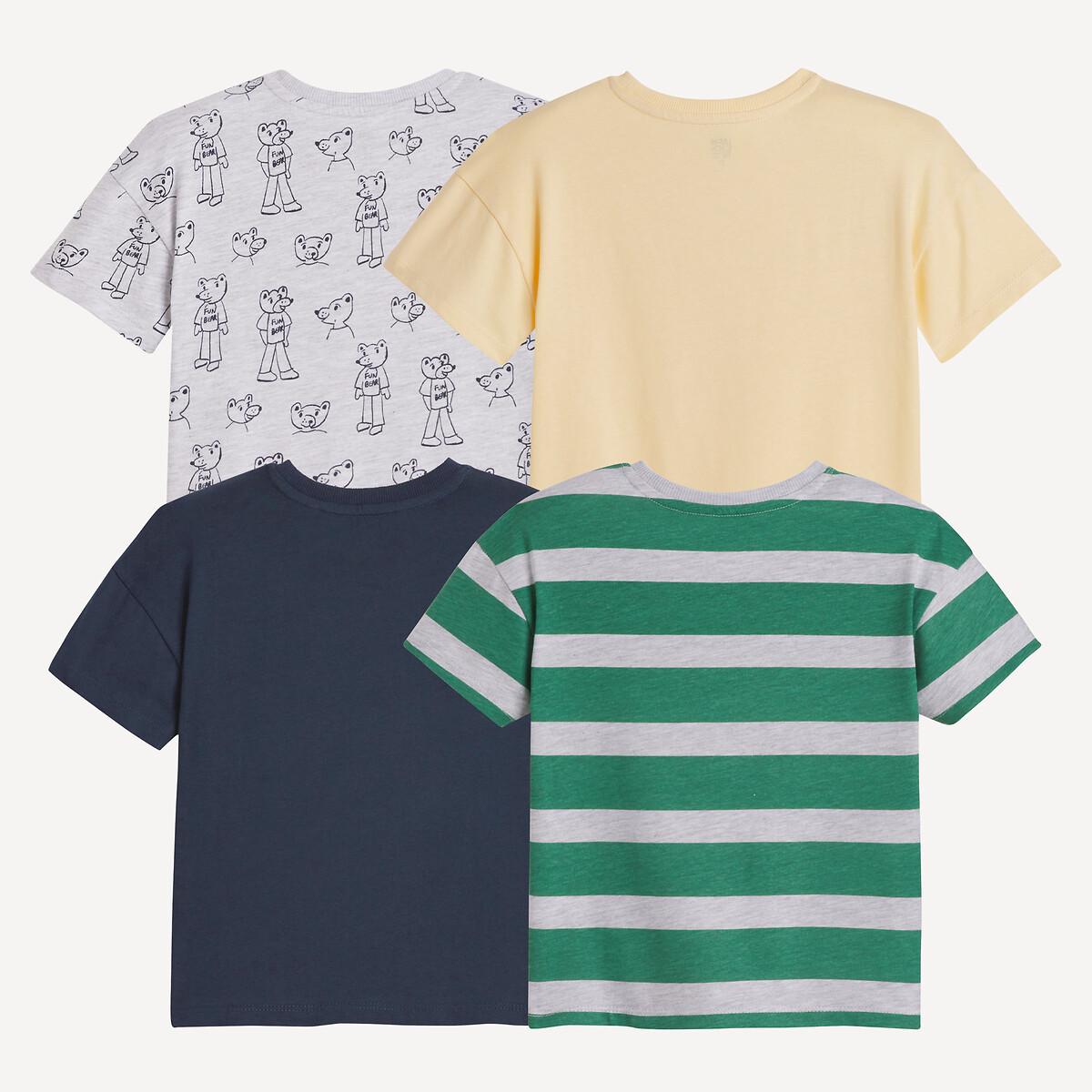 La Redoute Collections 4er-Pack T-Shirts mit Bärenprints & Streifen
