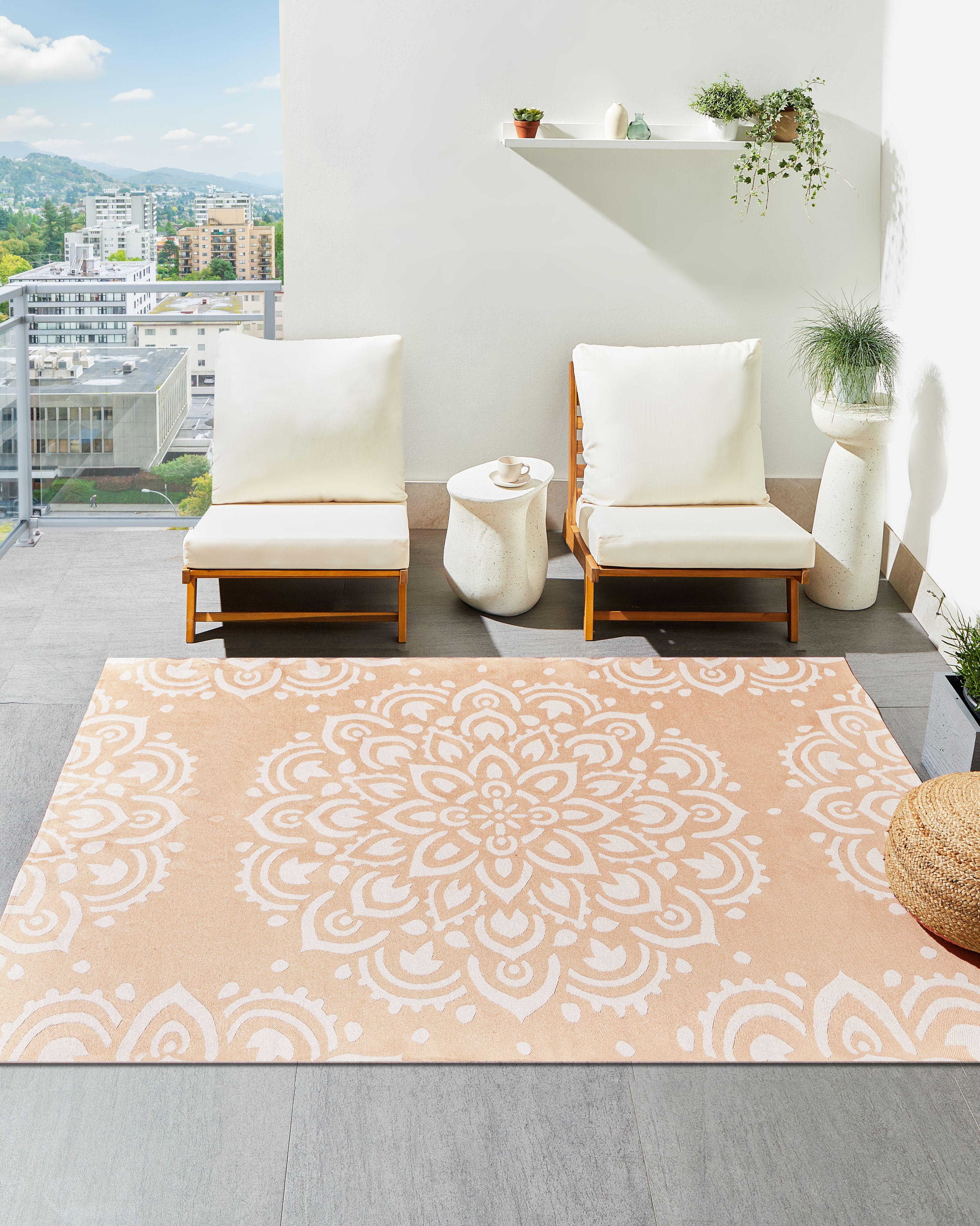 Beliani Outdoorteppich aus Polypropylen Modern KARWAR