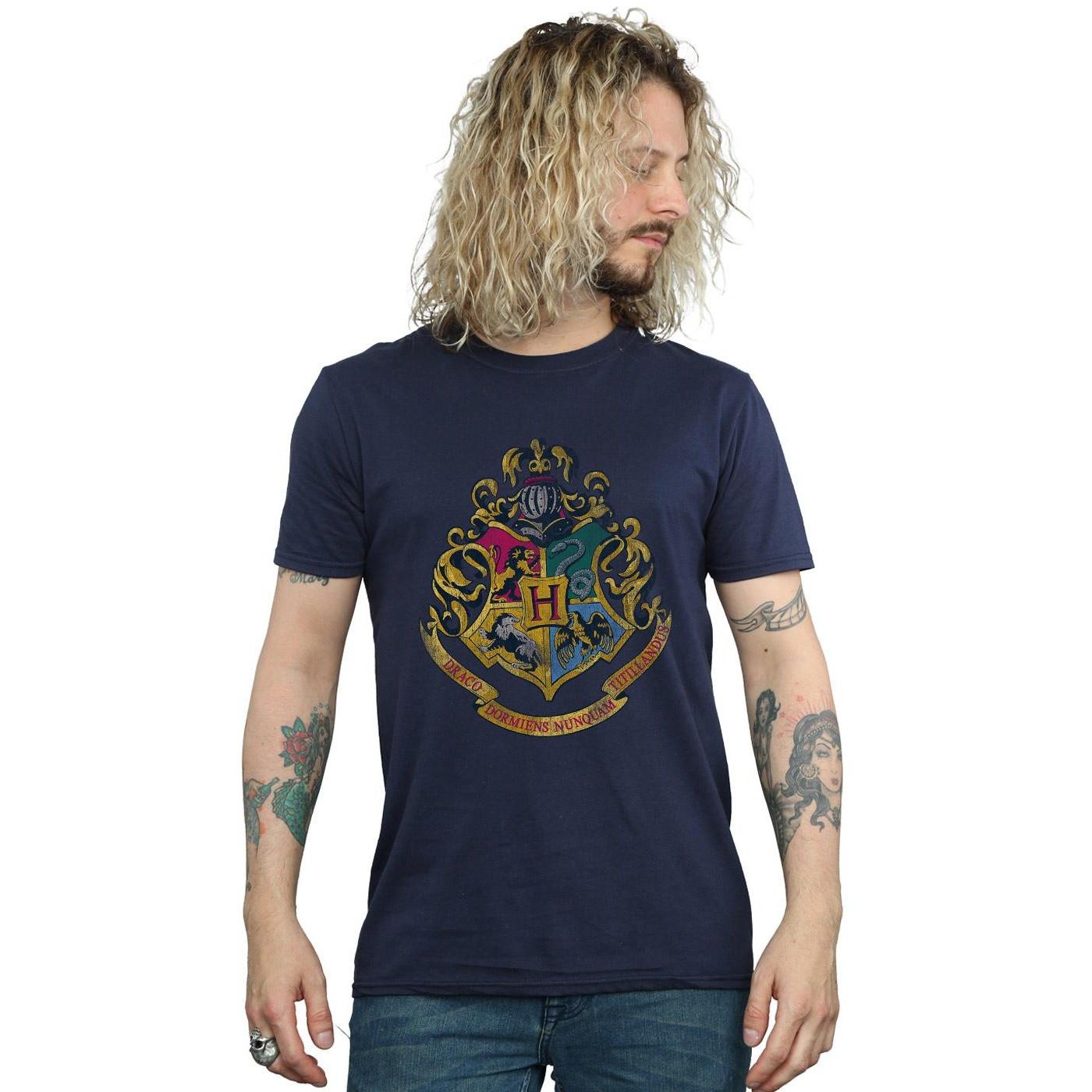 Harry Potter Hogwarts Wappen Regular Fit Kurzarm T-Shirt