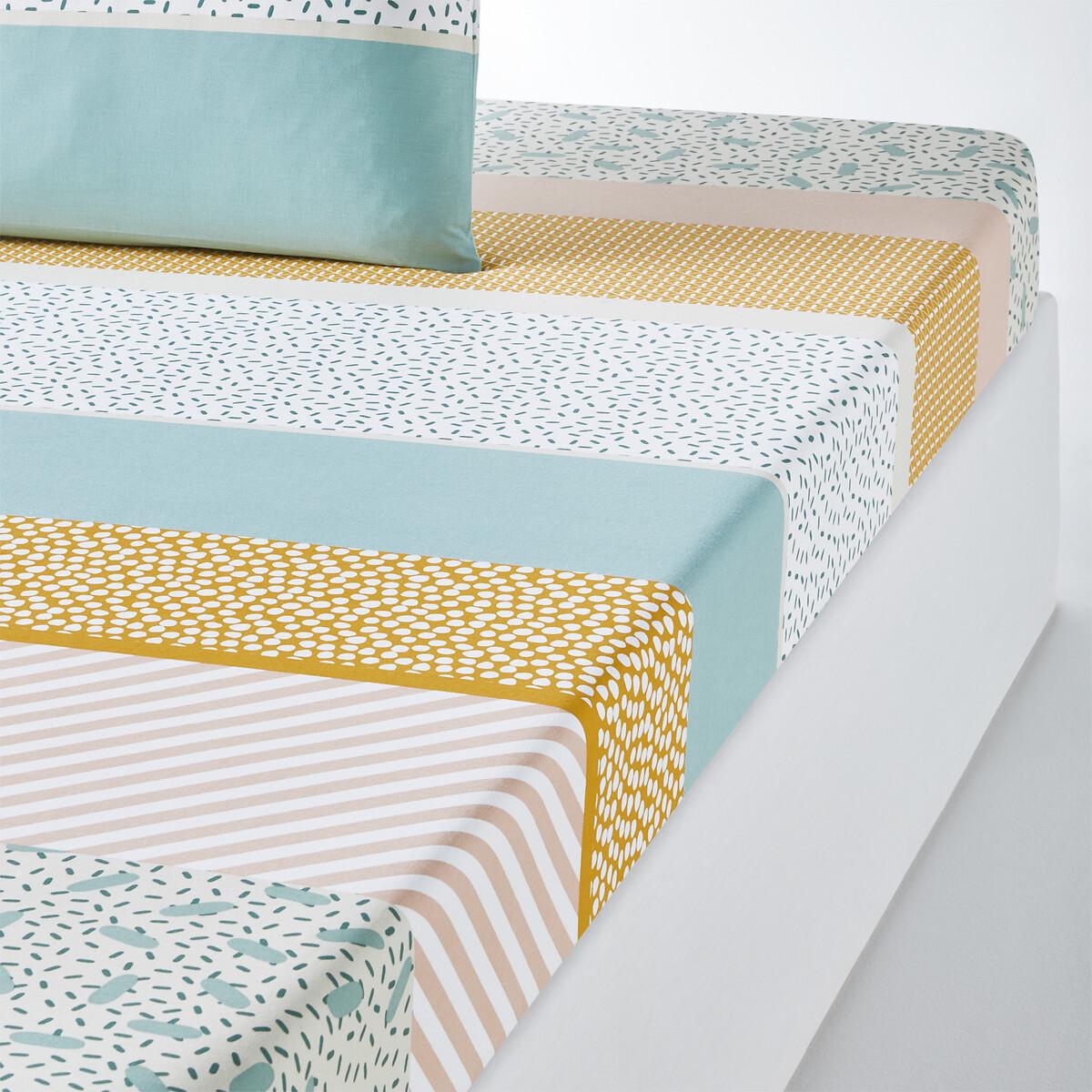 La Redoute Intérieurs Fixleintuch Happy Stripes aus Baumwolle