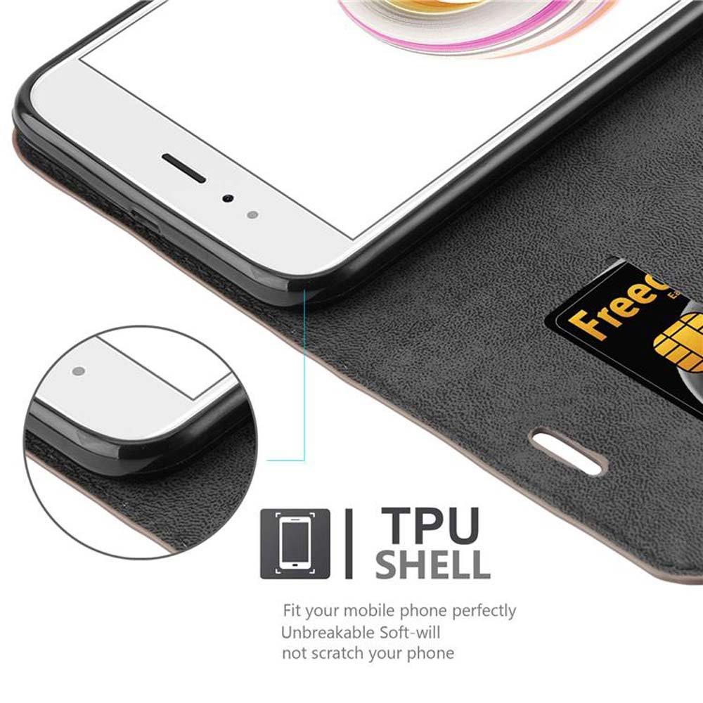 Cadorabo Hülle für Xiaomi Mi A1 Mi 5X Magnetverschluss, Kartenfach