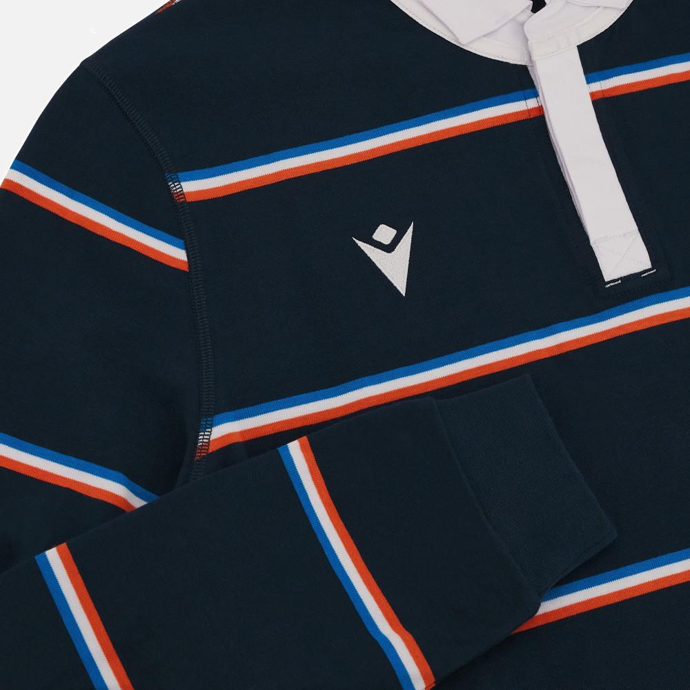 macron Acron Frankreich RWC 2023 Langärmeliges Polo-Shirt
