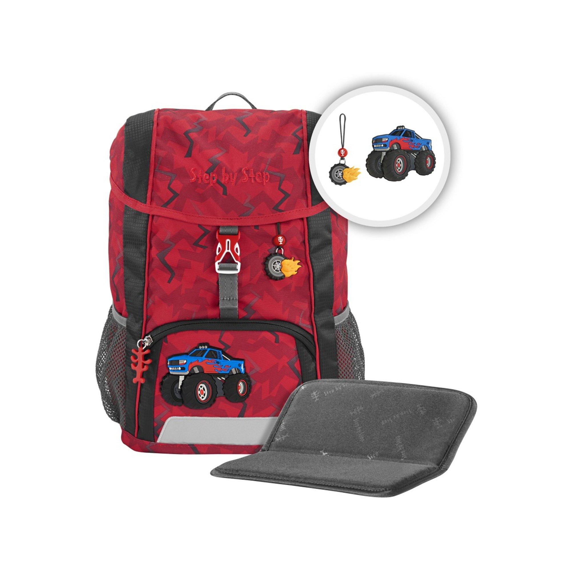 Step by Step Schulrucksack-Set, 3-teilig Monster Truck Rocky