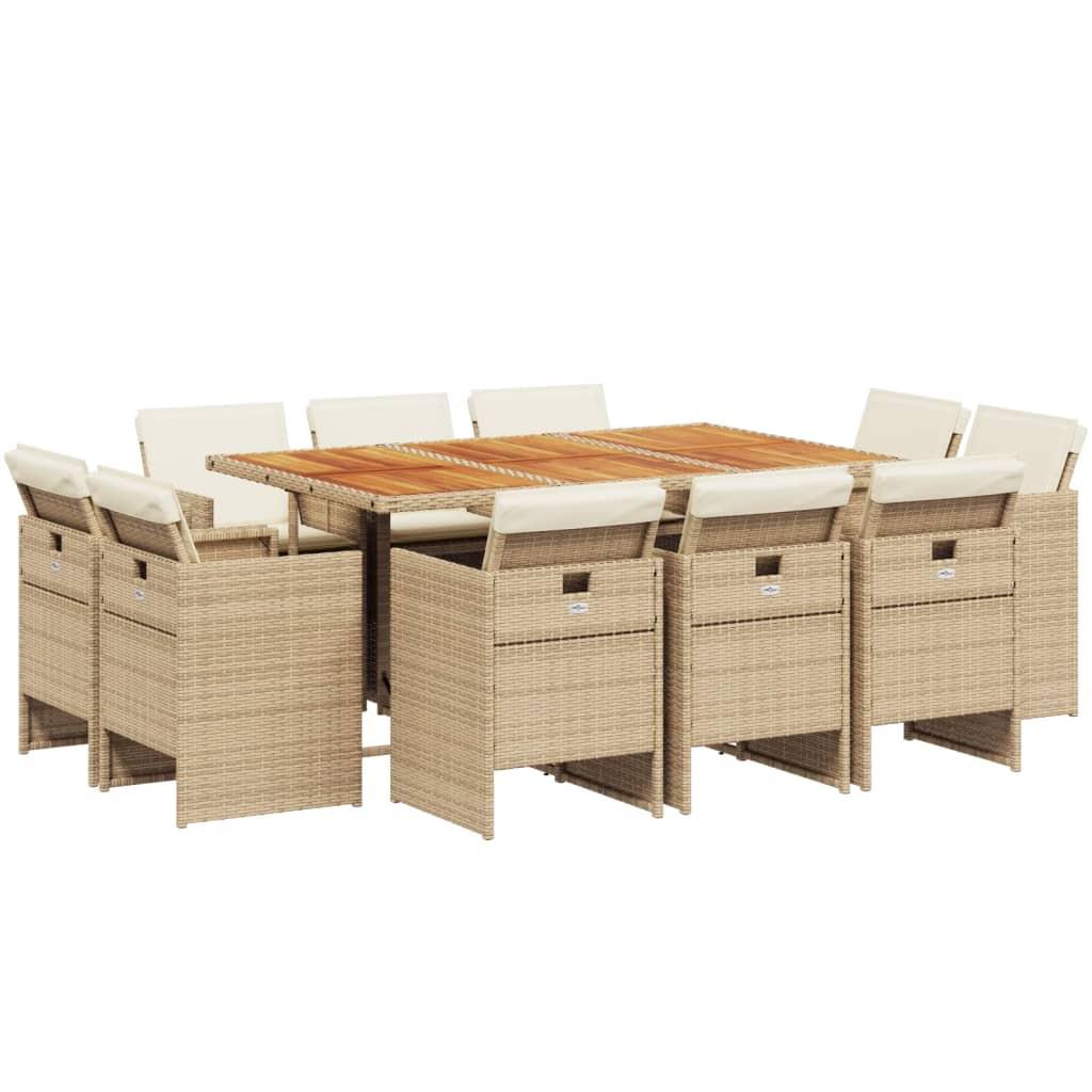 VidaXL Garten essgruppe poly-rattan