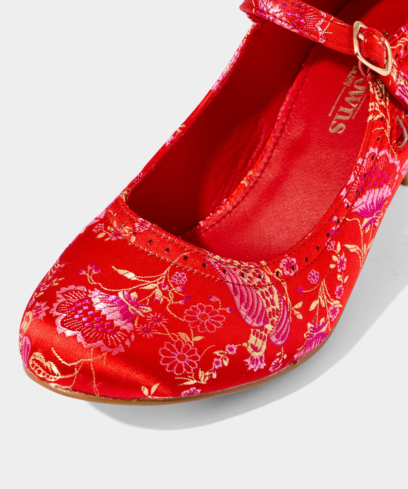 Joe Browns Satin-Jacquard-Mary-Jane-Absätze