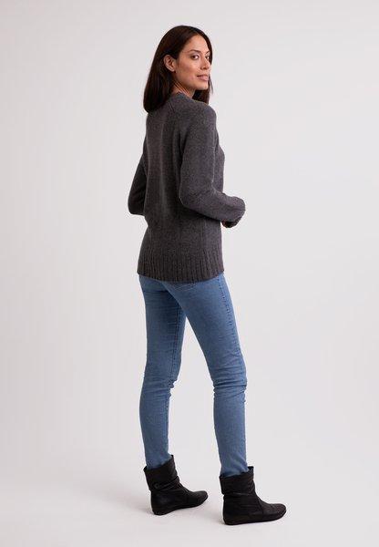 CASH-MERE.CH Recycelter Kaschmir V-Ausschnitt Pullover