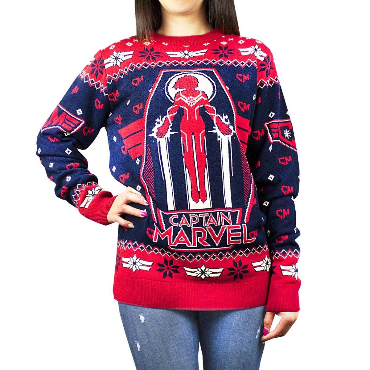 Captain Marvel Premium Pullover  weihnachtliches Design