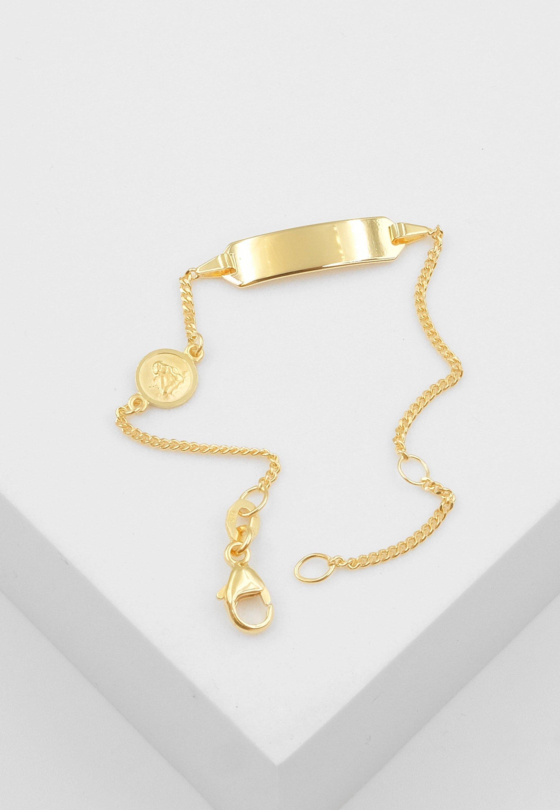 MUAU Schmuck Bracelet Rundanker Gelbgold 750, 1.5mm, 14cm