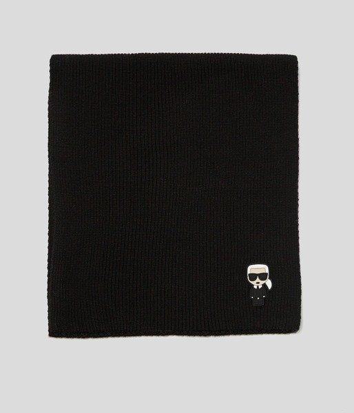 KARL LAGERFELD K/IKONIK PATCH KNIT SCARF-0